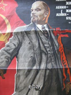 Affiche soviétique russe vintage, 1968 très rare, 100 % originale