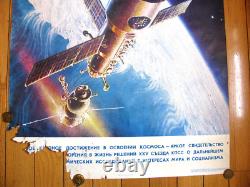 Affiche soviétique russe vintage 1978 TRÈS RARE ! 100% originale