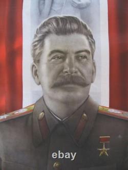 Affiche soviétique russe vintage, années 1950, très rare, 100 % originale