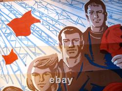 Affiche soviétique russe vintage de 1960 très rare, 100% originale