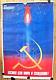 Affiche Soviétique Russe Vintage De 1984 TrÈs Rare! 100% Original! Espace