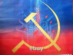 Affiche soviétique russe vintage de 1984 TRÈS RARE! 100% original! ESPACE