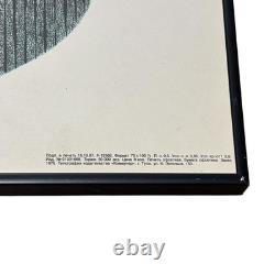 Affiche vintage de 1988 sur la perestroïka soviétique par O. Zaikova, satire du coq, encadrée, URSS