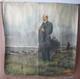 Ancienne Grande Peinture Soviétique Russe à L'huile Sur Toile Lenine En Plein Air Urss Années 1970
