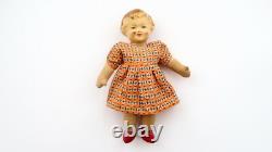Antique Vintage Soviétique Russe Doll Fille Tête De Sciure Comprimée Corps Doux