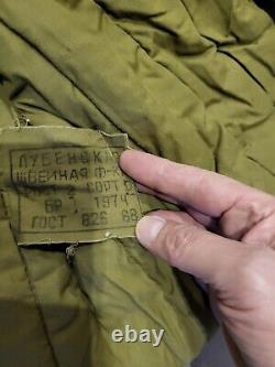 Armée soviétique de l'URSS Hiver russe FUFAIKA VATNIK TELOGREIKA Veste + pantalon WW2 Taille 2