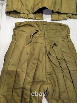 Armée soviétique de l'URSS Hiver russe FUFAIKA VATNIK TELOGREIKA Veste + pantalon WW2 Taille 2