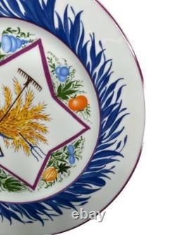 Assiette en porcelaine de propagande de Saint-Pétersbourg en porcelaine impériale russe (Copie 1921)