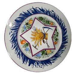Assiette en porcelaine de propagande de Saint-Pétersbourg en porcelaine impériale russe (Copie 1921)