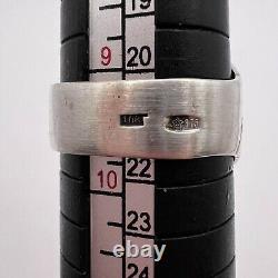 BIJOUX POUR HOMMES VINTAGE DE L'URSS Bague en argent sterling 875 Pièce soviétique russe Taille 9.5