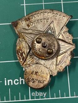 Badge de tireur d’élite Vorochilov soviétique de l’époque de la Seconde Guerre mondiale, 2e grade, numéroté