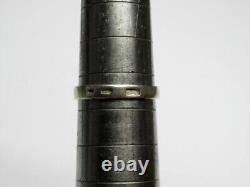 Bague en argent sterling 925 russe soviétique vintage avec saphir, bijoux pour femmes taille 6,5