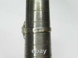Bague en argent sterling soviétique russe vintage 875 avec jade, URSS, bijoux pour femmes taille 8.5
