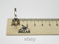 Bague vintage en argent sterling russe soviétique 875 pour femme avec alexandrite, taille 8, URSS