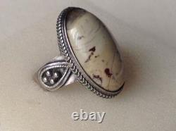 Bague vintage soviétique russe en argent sterling 875, URSS, taille 10, 2?