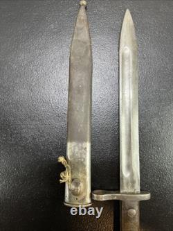 Baïonnette soviétique russe Mosin-Nagant M91/30 de la Seconde Guerre mondiale avec étui, numéro de série #533502