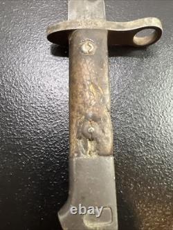 Baïonnette soviétique russe Mosin-Nagant M91/30 de la Seconde Guerre mondiale avec étui, numéro de série #533502