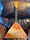 Balalaïka Russe Vintage Fabriquée En Urss Instrument De Musique Traditionnelle Fait Main