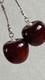 Boucles D'oreilles Cerises En Argent 22 Carats 925 Urss Vintage Cadeau Russe Soviétique 194