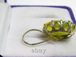 Boucles d'oreilles russes vintage incroyables en argent sterling doré 875 bijoux soviétiques URSS