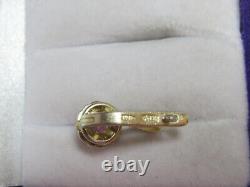 Boucles d'oreilles soviétiques vintage en argent sterling doré russe avec améthyste bijoux URSS