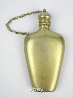 Bouteille Vintage en Argent 875 pour Parfum Plaqué Or Union Soviétique Russe URSS