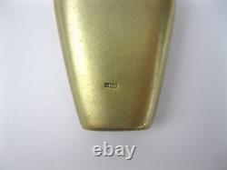 Bouteille Vintage en Argent 875 pour Parfum Plaqué Or Union Soviétique Russe URSS