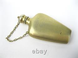 Bouteille Vintage en Argent 875 pour Parfum Plaqué Or Union Soviétique Russe URSS