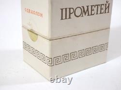 Bouteille de parfum en verre soviétique URSS Russe DZINTARS Prometejs (Prométhée) RARE