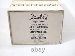 Bouteille de parfum en verre soviétique URSS Russe DZINTARS Prometejs (Prométhée) RARE