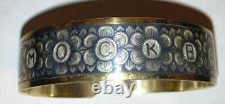 Bracelet rare en argent 875 des Jeux olympiques de Moscou de l'URSS en 1980