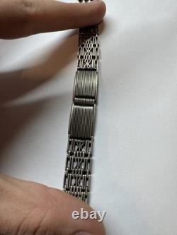 Bracelet rare en argent soviétique 875 pour montre, poignet 17 mm, luxe vintage russe