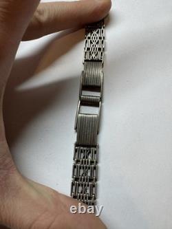 Bracelet rare en argent soviétique 875 pour montre, poignet 17 mm, luxe vintage russe