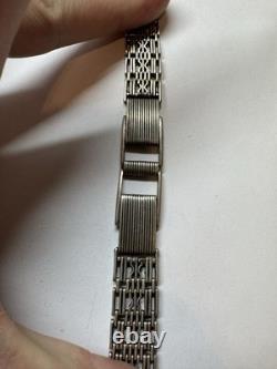 Bracelet rare en argent soviétique 875 pour montre, poignet 17 mm, luxe vintage russe