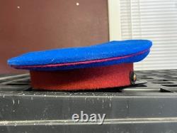 CASQUETTE DE CHAMP VISOR D'OFFICIER NKVD SOVIÉTIQUE RUSSE M1941 AVEC INSIGNE - MOYENNE