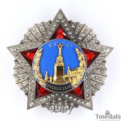 CCCP Ordre de la Victoire Médaille Badge de la Plus Haute Distinction Soviétique Russe WW12 Tmedals Rare