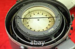 COMPAS EN LAITON DE BATEAU MARIN SOVIÉTIQUE RUSSE D'URSS KT-M1m 75mm 1978