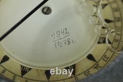 COMPAS EN LAITON DE BATEAU MARIN SOVIÉTIQUE RUSSE D'URSS KT-M1m 75mm 1978