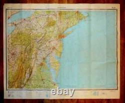 Carte topographique SECRÈTE authentique de l'armée soviétique russe WASHINGTON USA