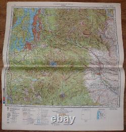 Carte topographique militaire authentique soviétique de l'URSS Seattle, Washington, États-Unis #73