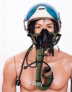 Casque De Pilote Russe Zsh-3 + Masque À Oxygène + Casque En Cuir, 4 Pièces
