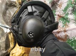 Casque de tankiste d'origine vintage de l'Union soviétique, hiver avec bouchon