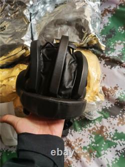 Casque de tankiste d'origine vintage de l'Union soviétique, hiver avec bouchon