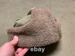 Casquette d'hiver Ushanka soviétique russe M1935 de la Seconde Guerre mondiale - Taille Large 3, 58-59