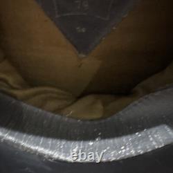 Casquette générale soviétique russe vintage avec passepoil framboise 1960