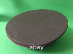 Casquette vintage soviétique (russe URSS) avec piping framboise de type WWII (taille 58,5)