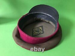 Casquette vintage soviétique (russe URSS) avec piping framboise de type WWII (taille 58,5)
