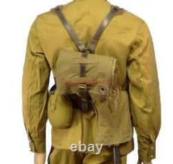 Ceinture D’uniforme De Soldat De Soldat De L’armée Russe Soviétique Soutenant L’urss De Manteau De Pelle De Flacon