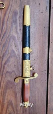 Ceinture de cérémonie de sabre des officiers de la marine soviétique originale URSS russe 1954
