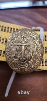 Ceinture de cérémonie de sabre des officiers de la marine soviétique originale URSS russe 1954